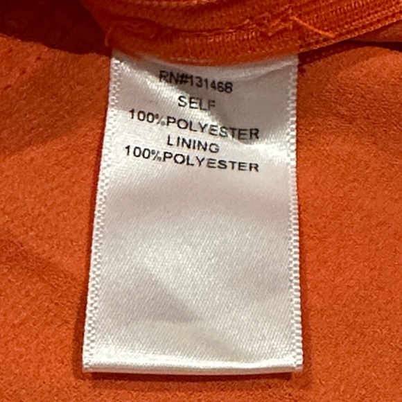 Vici Orange and Pink Floral Tie-Front Peplum Blouse - Picture 7 of 7